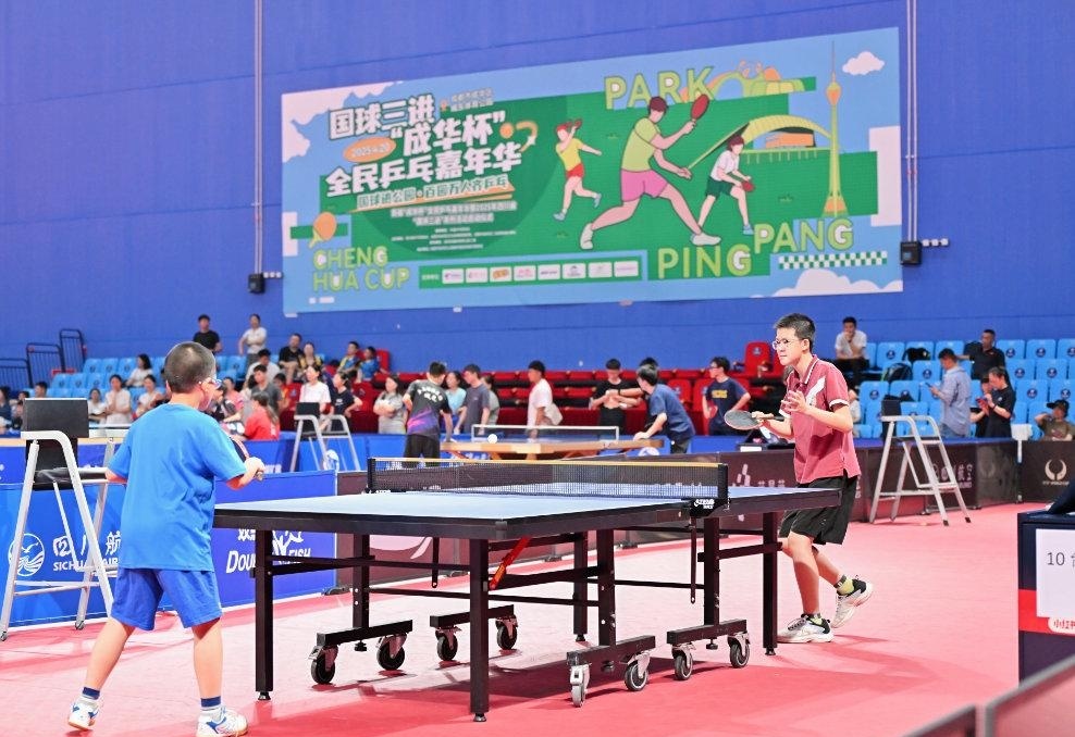 在乒乓球领